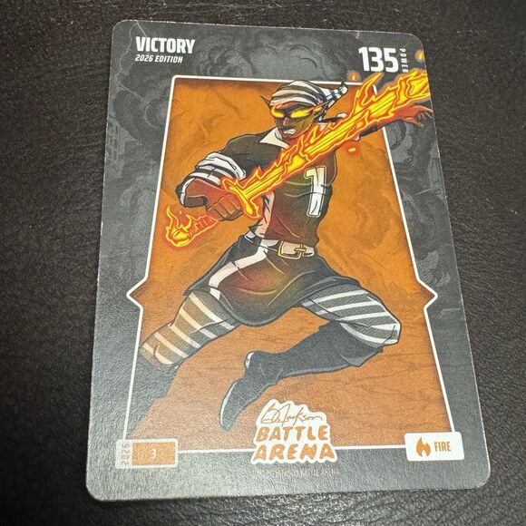 2026 Bo Jackson Battle Arena Victory #3 Victor Wembanyama Fire Card NM Spurs - Picture 1 of 2